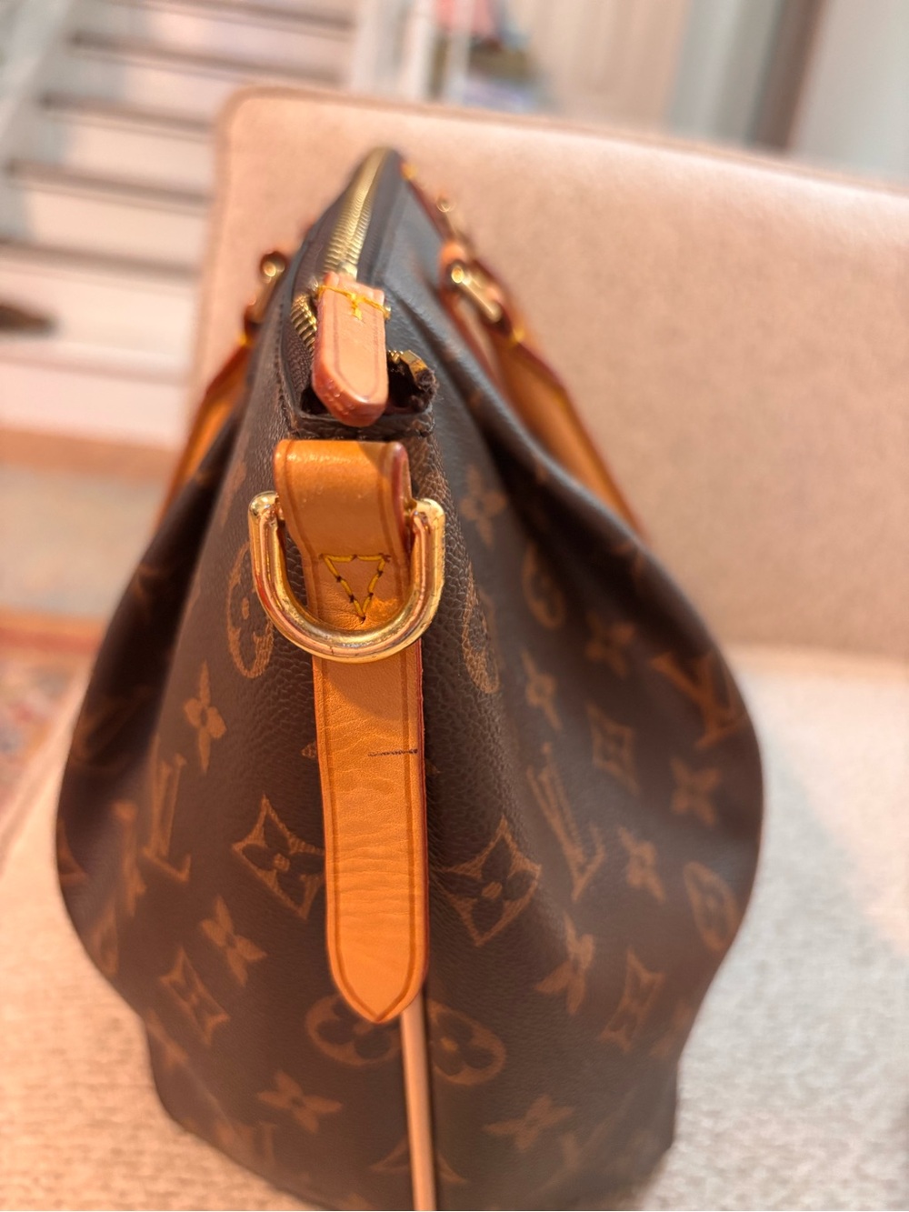 *Fashion* Handbag in Brown with Vachetta Leather - Picture 10 of 17